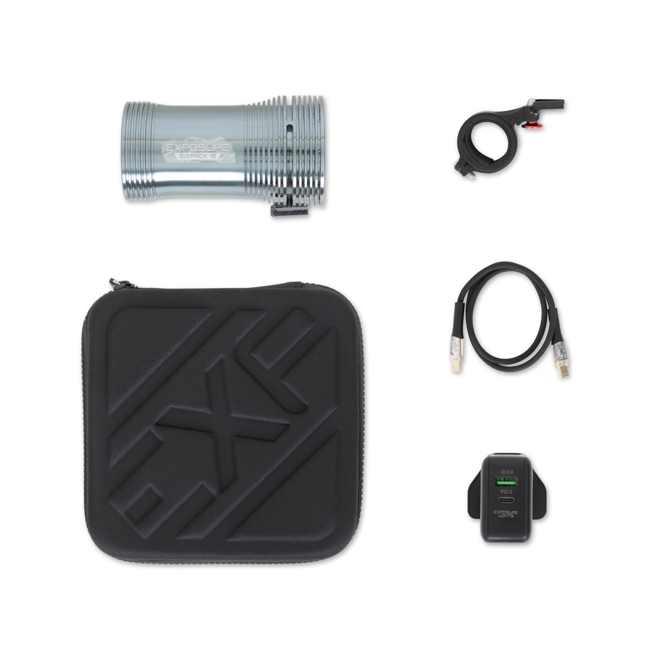 Exposure Six Pack 15 light and included accessories